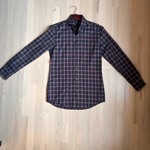 BOSS SLIM-FIT CHECKED SHIRT - MEN - MEDIUM - Picture 1 of 4